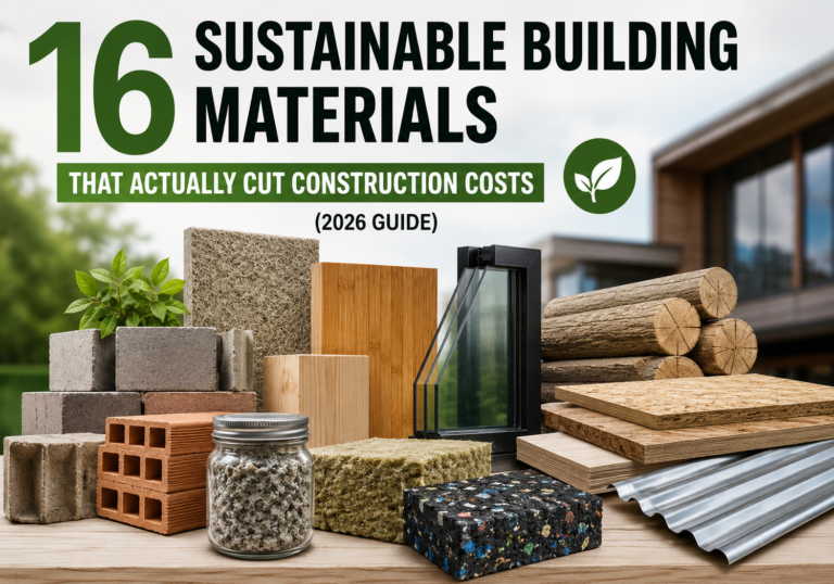 16 Sustainable Building Materials That Actually Cut Construction Costs