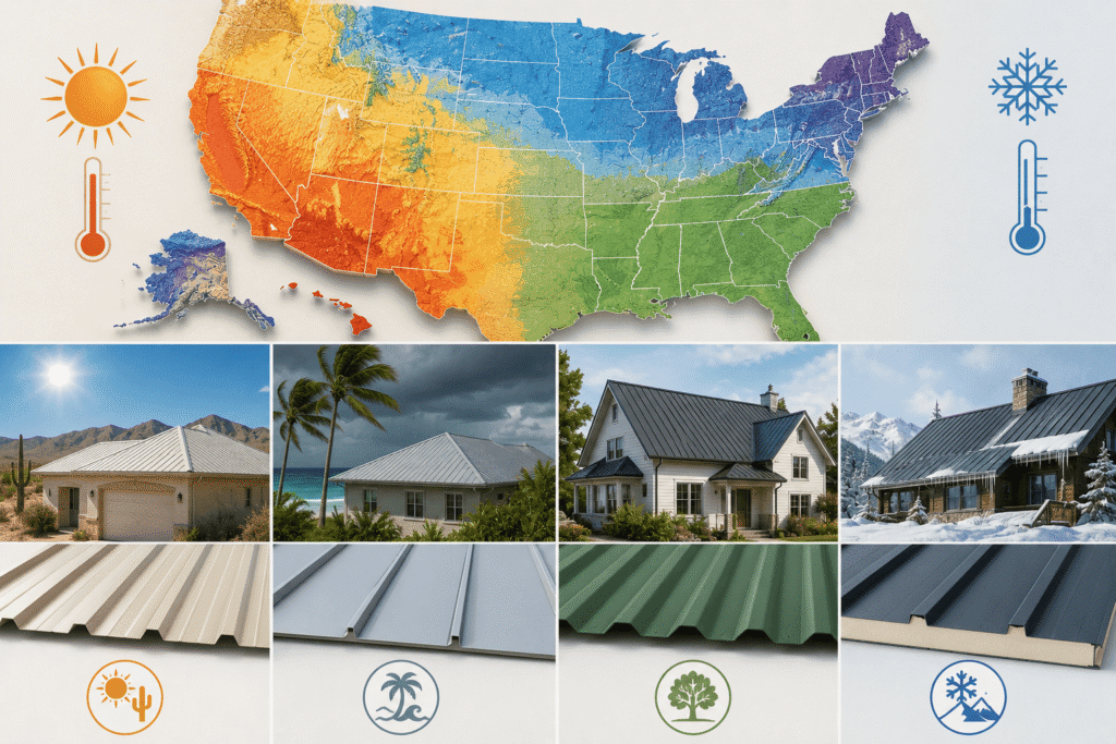 Best Roofing Sheet for US Climate Zones