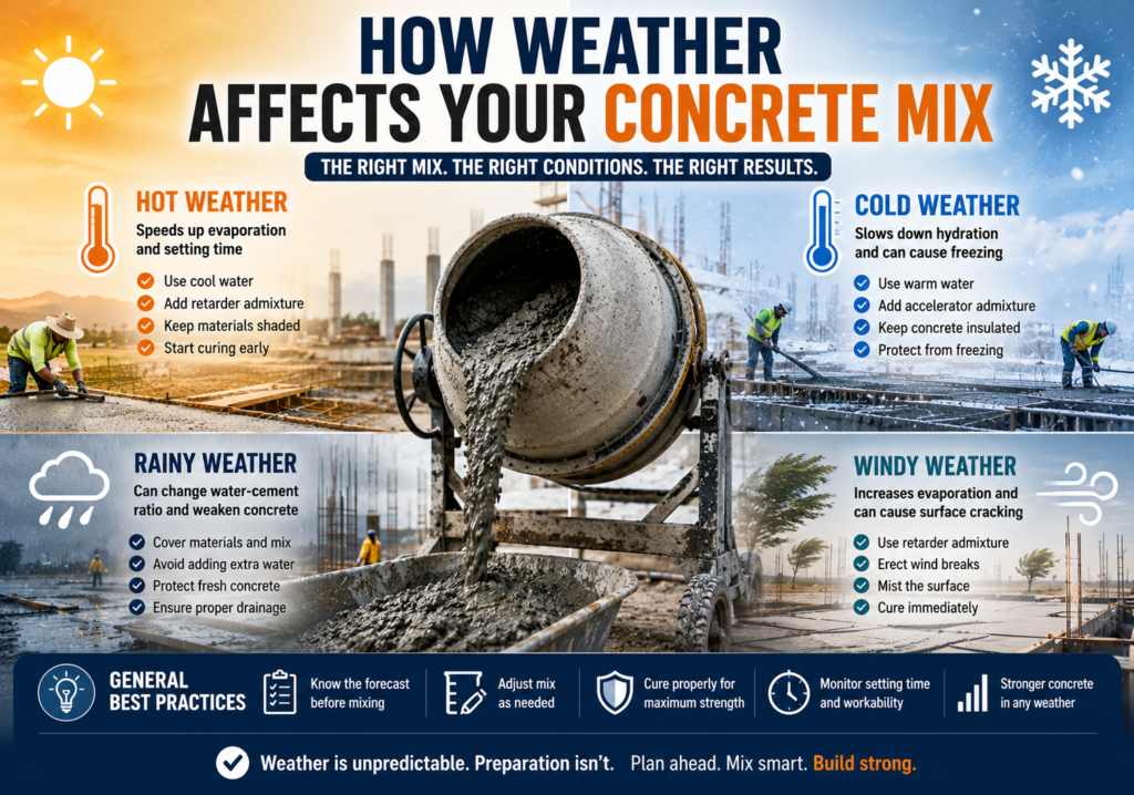 How Weather Affects Your Concrete Mix
