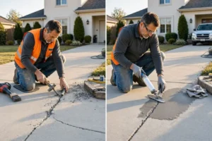 How to Fix Cracks in Concrete Driveway: Full DIY Guide